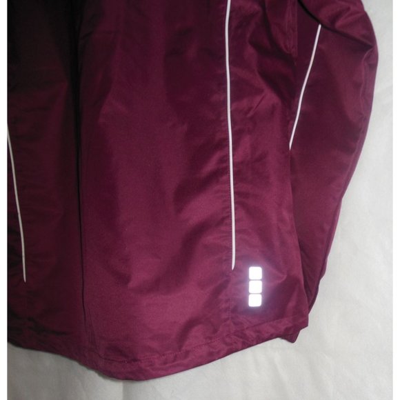 Elevate Sport Womens Windbreaker/Rain Jacket Burgundy Size XL Full Zip EUC - Picture 5 of 5